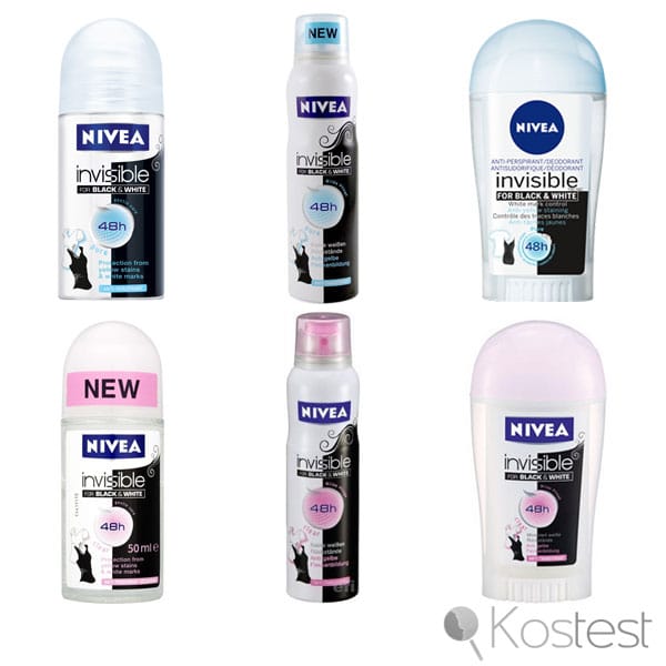 Déodorant invisible for black and white