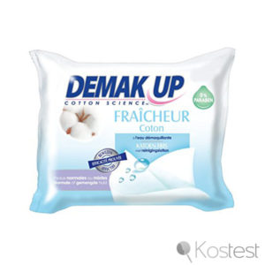 Lingettes démaquillantes Fraicheur Coton Demak up